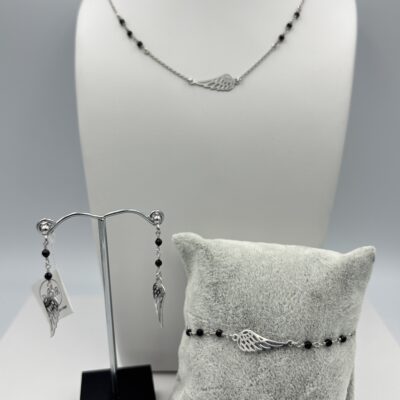 Komplet biżuterii srebrnej